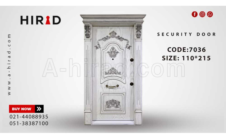 درب ضد سرقت روکش بلوط کد 7036